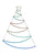 Leuchtende Dekoration Lifetime Weihnachtsbaum LED RGB 66 x 87 cm