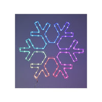 Weihnachtsschmuck Lifetime RGB Schneeflocken 50 x 43 cm LED RGB