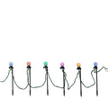 LED-Gartenpfahl-Set Lumineo Bunt 6 W Warmes Weiß 20 Stück