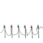 LED-Gartenpfahl-Set Lumineo Bunt 6 W Warmes Weiß 20 Stück