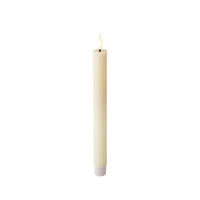 LED Kerze Lumineo Beige Ø 2,2 x 24,5 cm (AAA)