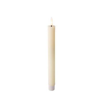 LED Kerze Lumineo Beige Ø 2,2 x 24,5 cm (AAA)