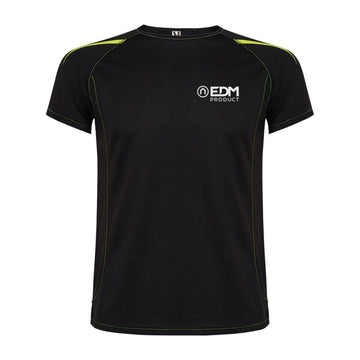 Herren Kurzarm-T-Shirt EDM Schwarz