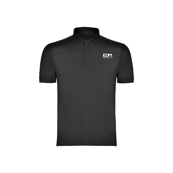 Herren Kurzarm-Poloshirt EDM Schwarz