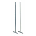 Halterung Faibo 60 x 186 cm Silberfarben Metall Tafel 2 Stück