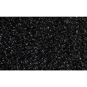 Moosgummi Fama Glitzernd Schwarz 50 x 70 cm (10 Stücke)