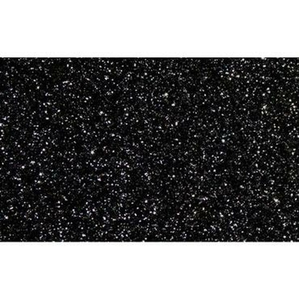 Moosgummi Fama Glitzernd Schwarz 50 x 70 cm (10 Stücke)