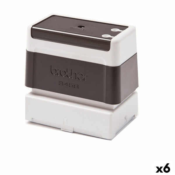 Selbstfärbestempel Brother 3458 Schwarz (6 Stück)