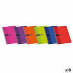Notizbuch ENRI Bunt Din A4 80 Blatt Weicher Einband (10 Stück)