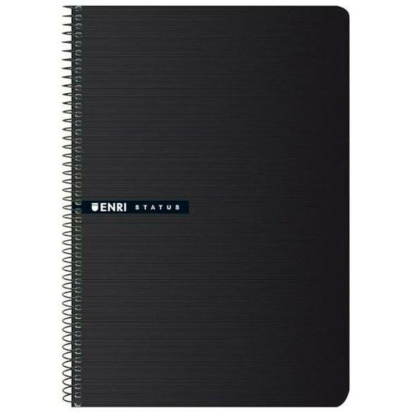 Notizbuch ENRI Status Schwarz A4 100 Blatt (5 Stück)