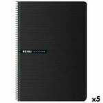 Notizbuch ENRI Status Schwarz A4 100 Blatt (5 Stück)