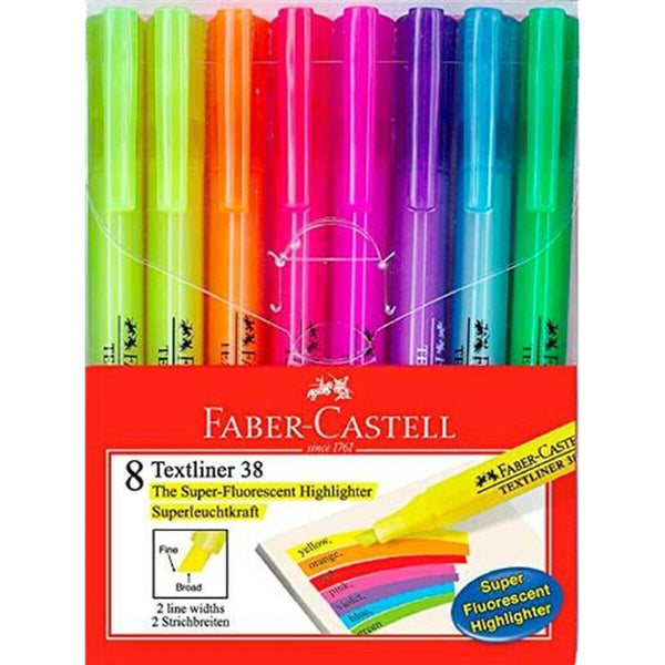 Fluoreszenzmarker-Set Faber-Castell Textliner 38 5 Stück