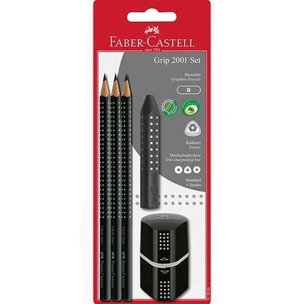 Bleistifte Set Faber-Castell Schwarz (5 Stück) (10 Stück)
