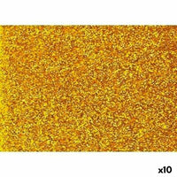 Moosgummi Fama Gold 20 x 30 cm Glitzernd (10 Stück)