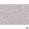Moosgummi Fama Silberfarben 20 x 30 cm Glitzernd (10 Stück)