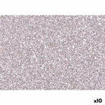 Moosgummi Fama Silberfarben 20 x 30 cm Glitzernd (10 Stück)