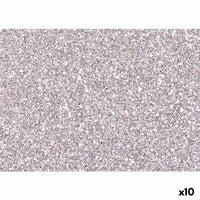Moosgummi Fama Silberfarben 20 x 30 cm Glitzernd (10 Stück)