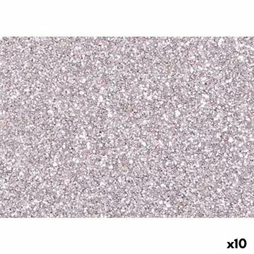 Moosgummi Fama Silberfarben 20 x 30 cm Glitzernd (10 Stück)