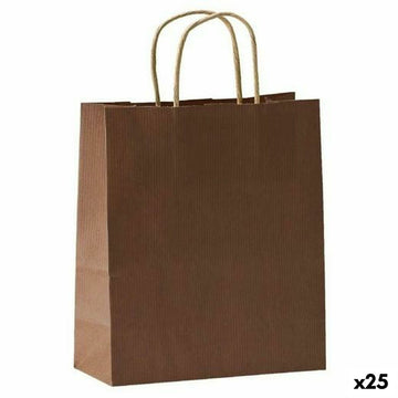 Taschen Fama Dunkelbraun Mit Griffen 125 g/m² 31 x 11 x 42 cm rechteckig (25 Stück)