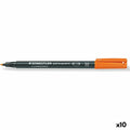 Dauermarker Staedtler Lumocolor 317 M Orange (10 Stück)