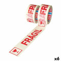 Klebeband TESA FRÁGIL Verpackung Weiß 50 mm x 66 m (6 Stück)