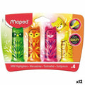 Fluoreszenzmarker-Set Maped Bunt 4 Stücke (12 Stück)