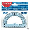 Halbkreis Maped Geometric 180º Satz Kunststoff (12 Stück)