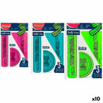 Satz Lineale Maped Twist'n Flex Original 3 Stücke 10 Stück