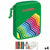 Doppel-Federtasche Alpino grün Bunt (32 Stücke) (4 Stück)