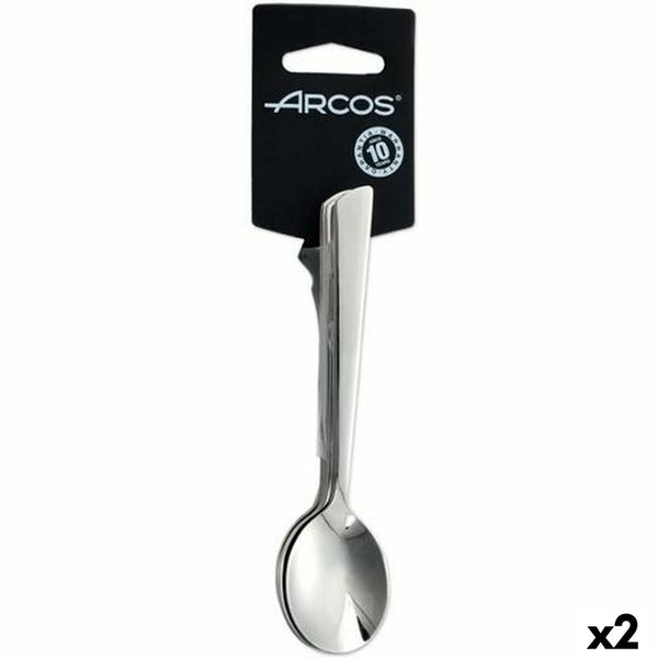 Kaffeelöffel Arcos Toscana Silberfarben Edelstahl (2 Stück)
