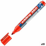 Schiefermarker Edding 360 Aufladbar Rot (10 Stück)