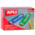 Clips Apli Nº 2 Bunt Kabel 32 mm (10 Stück)