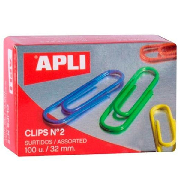 Clips Apli Nº 2 Bunt Kabel 32 mm (10 Stück)