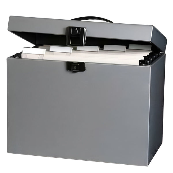 Datei-Box Oxford Class n Go Grau A4 29,5 x 37 x 22 cm (3 Stück)