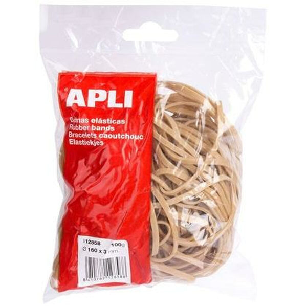 Gummibänder Apli Braun 160 x 3 mm (100 Stück)