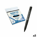 Marker-Set Giotto Turbo Maxi Schwarz (5 Stück)