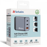 Wandladegerät Verbatim GNC-65 Schwarz 65 W Universal (10 Stück)