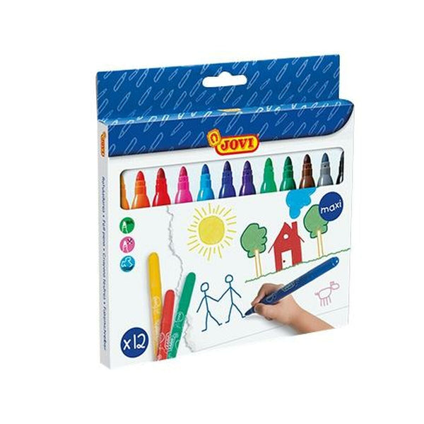 Marker-Set Jovi Maxi Bunt 12 Stücke (12 Stück)