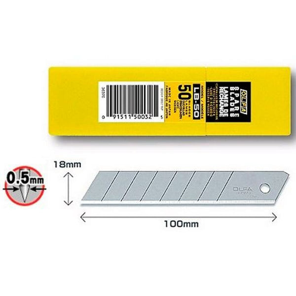 Klinge für Cuttermesser Olfa 100 x 18 mm 6 Stück