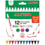 Marker-Set Alpino Double Bunt 12 Stücke (24 Stück)