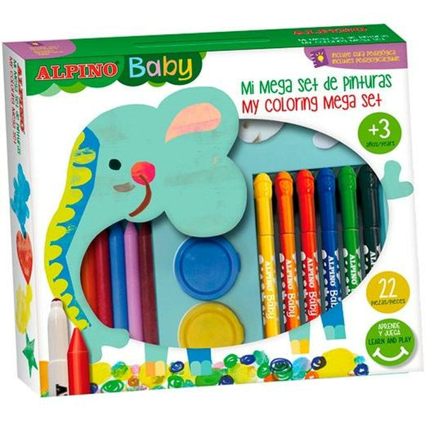 Malerei-Set Alpino Baby Bunt 36 Stücke (4 Stück)