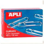 Clips Apli Nº 2 Silberfarben Silber 32 mm (10 Stücke) (20 Stück)