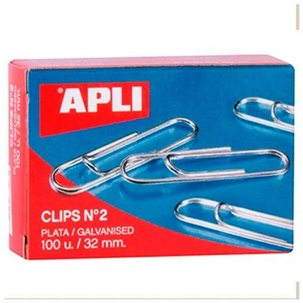Clips Apli Nº 2 Silberfarben Silber 32 mm (10 Stücke) (20 Stück)