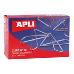 Clips Apli MARIPOSA Nº 10 Silberfarben Silber 40 mm (10 Stück)