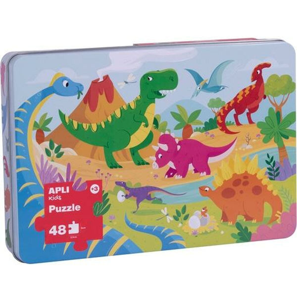 Puzzle Apli 48 x 32 cm Dinosaurier 48 Stücke (8 Stück)