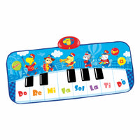 Spielzeug-Klavier Winfun 90 x 0,5 x 38 cm Blau tiere (6 Stück)