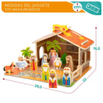 Weihnachtskrippe Woomax Holz 29,5 x 16,5 x 22 cm (20 Stücke) (6 Stück)
