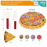 Spiel aus Holz Woomax Pizza 27 Stücke (6 Stück)