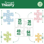 Kinderpuzzle Colorbaby 4 in 1 174 Stücke Bauernhof 68 x 68 cm (6 Stück)