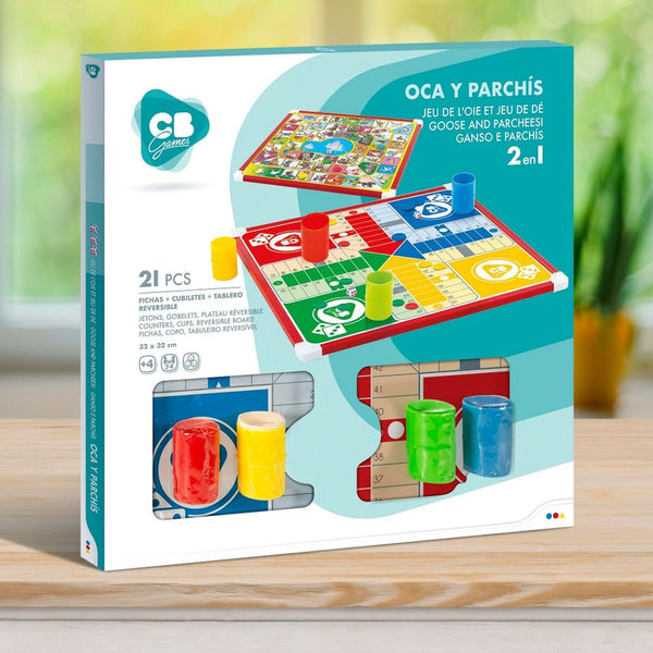 Parchís-Oca Spielbrett CB Games 32 x 32 x 1 cm (25 Stücke) (6 Stück)
